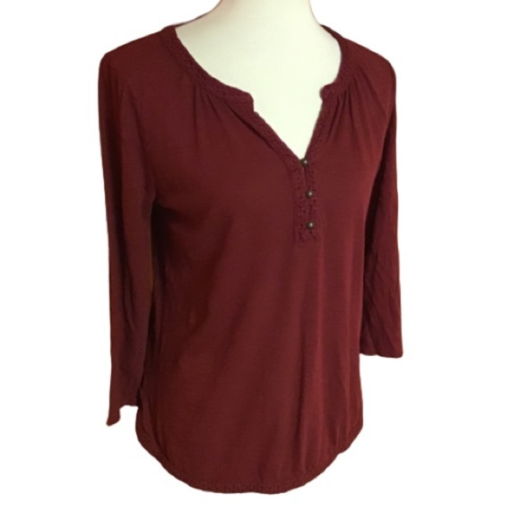 Red Lucky brand top - Picture 1 of 7